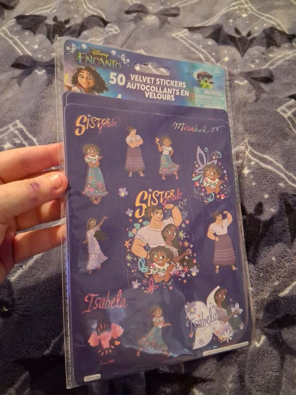 Two Packs of Disney Encanto Velvet Stickers! Encanto Merch